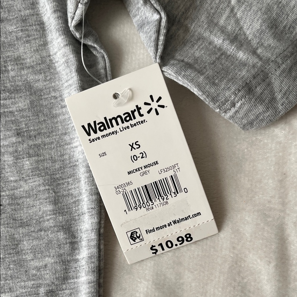 Disney Mickey Mouse Black and Gray Short Sleeve Tee - Picture 3 of 4